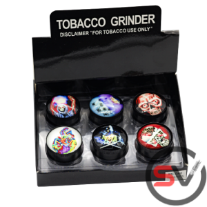 GRINDER 3 PART 50MM WITCHES AND SKULLS (ME040) - 12CT/DISPLAY